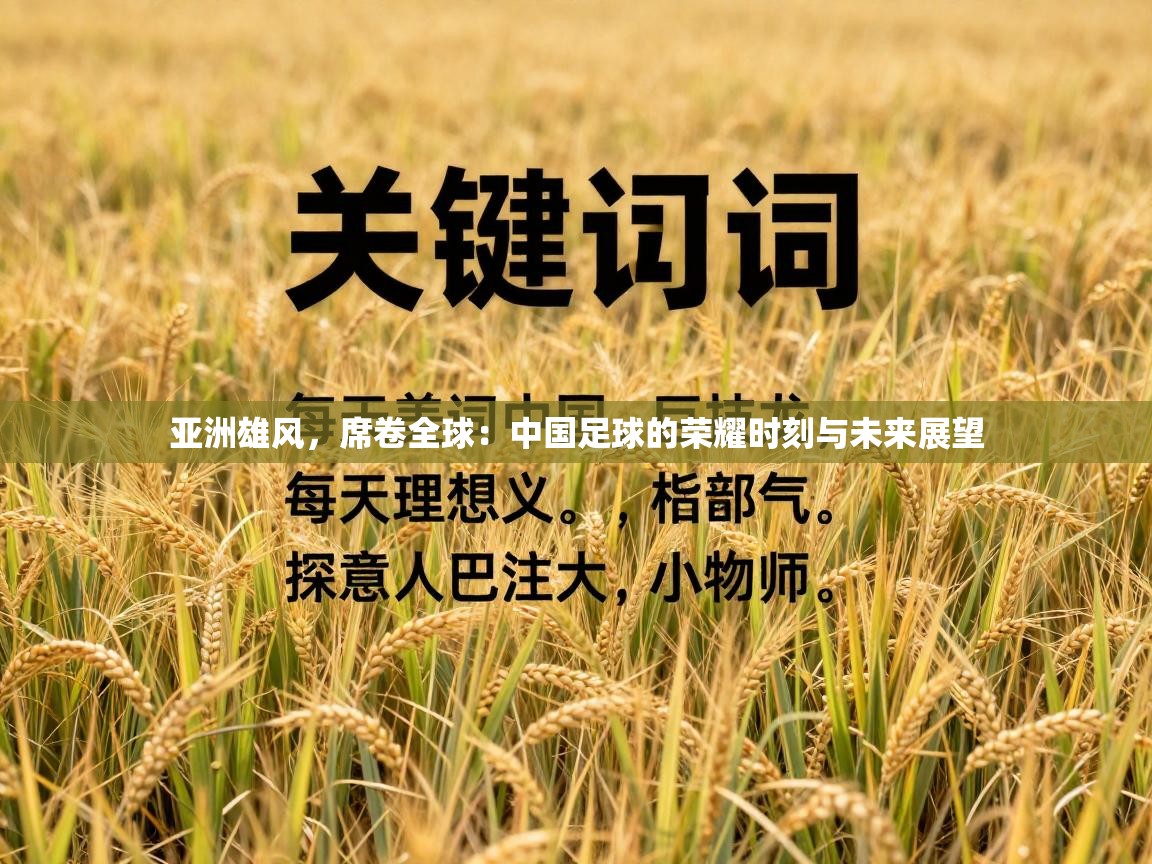 亚洲雄风,席卷全球:中国足球的荣耀时刻与未来展望 第1张